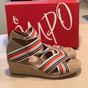 Impo fun multi colored stretch sandals